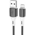 BOROFONE Дата кабель USB 2.0 AM to Micro 5P 1.0m 2.4A silicone BX79 black BOROFONE (6974443384765)