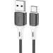 BOROFONE Дата кабель USB 2.0 AM to USB-C 1.0m 3A silicone BX79 black BOROFONE (6974443384789)