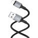 BOROFONE Дата кабель USB 2.0 AM to Lightning Famous silicone BX83 black BOROFONE (6974443386356)