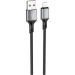 BOROFONE Дата кабель USB 2.0 AM to Lightning Famous silicone BX83 black BOROFONE (6974443386356)