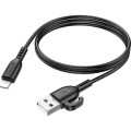 BOROFONE Дата кабель USB 2.0 AM to Lightning 1.0m 2.4A PVC BX91 black BOROFONE (6974443389883)