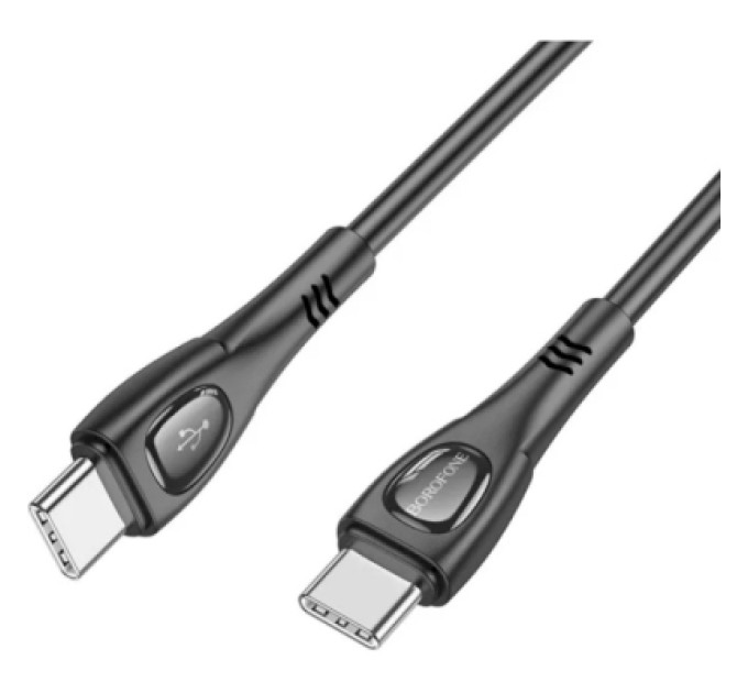 BOROFONE Дата кабель USB-C to USB-C 1.0m 60W Superior BX98 black BOROFONE (6941991104497)