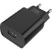 BOROFONE Зарядний пристрій BOROFONE BA20A Sharp USB + cable USB to USB-C 10.5W Black (6931474702142)