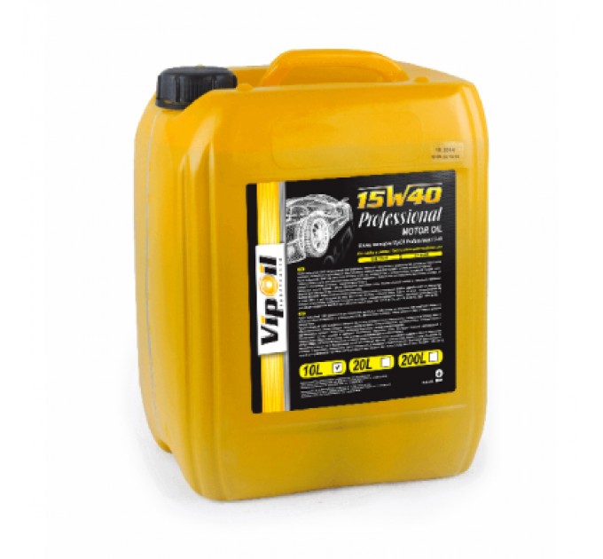 VIPOIL Моторна олива VIPOIL Professional 15W-40 SG/CD, 10л (0162845)