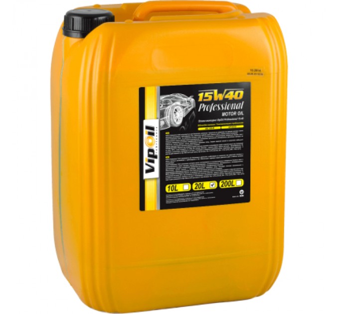 VIPOIL Моторна олива VIPOIL Professional 15W-40 SG/CD, 20л (0162846)