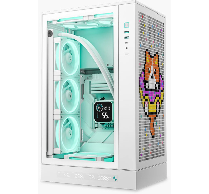 Deepcool Корпус DeepCool CH270 Digital White (R-CH270-WHNDM0-G-1) без БЖ