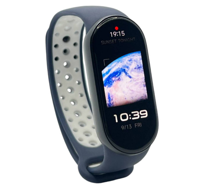 BeCover Ремінець BeCover Vents Style для Xiaomi Mi Smart Band 9 Blue White (711987)