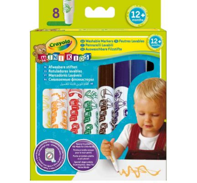 Crayola Набір для творчості Crayola 8 легко смываемых широких фломастеров (8324)