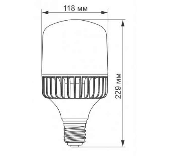 Videx Лампочка Videx A118 50W E40 5000K 220V (VL-A118-50405)