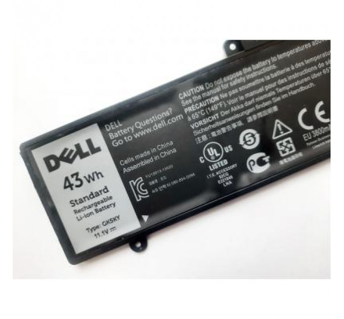 Акумулятор до ноутбука Dell Inspiron 11-3147 GK5KY, 43Wh (3800mAh), 3cell, 11.1V, Li-ion (A47609)