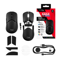Мишка HyperX Pulsefire Saga Pro Wireless/Bluetooth Black (A2PB2AA)