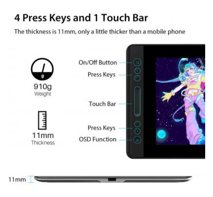 Huion Планшет-монітор Huion Kamvas 13 (GS1331)