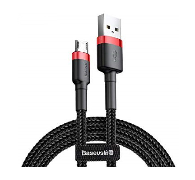 Baseus Дата кабель USB 2.0 AM to Micro 5P 2.0m CAMKLF 1.5A black-red Baseus (CAMKLF-C91)