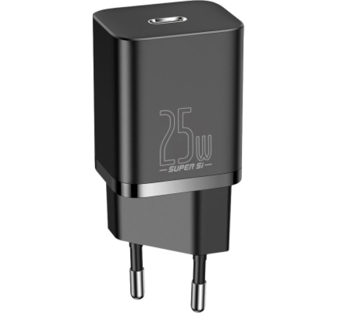 Baseus Зарядний пристрій Baseus Super Si Quick Charger 1C 25W Black (CCSP020101)