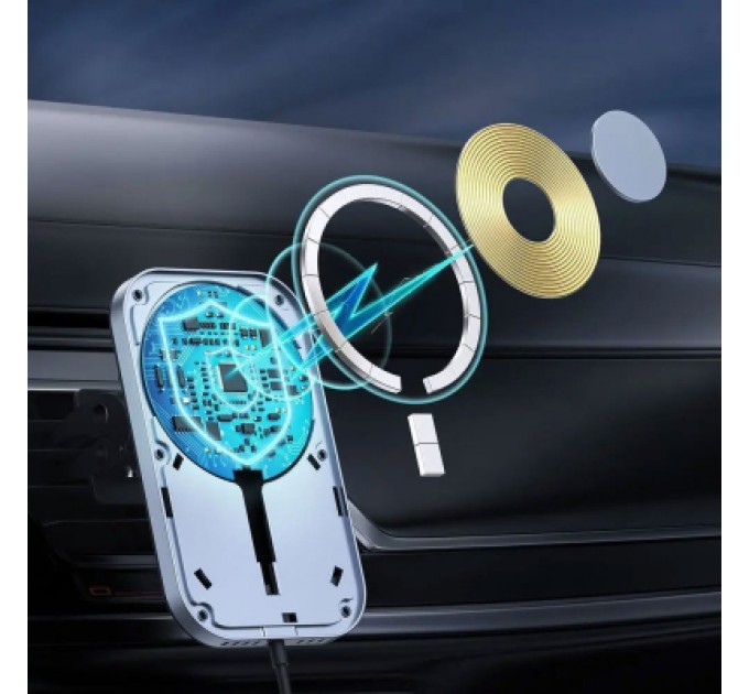 Choetech Зарядний пристрій Choetech QI 15W compatible MagSafe (T200-F-201BK)