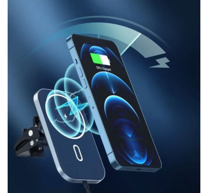 Choetech Зарядний пристрій Choetech QI 15W compatible MagSafe (T200-F-201BK)