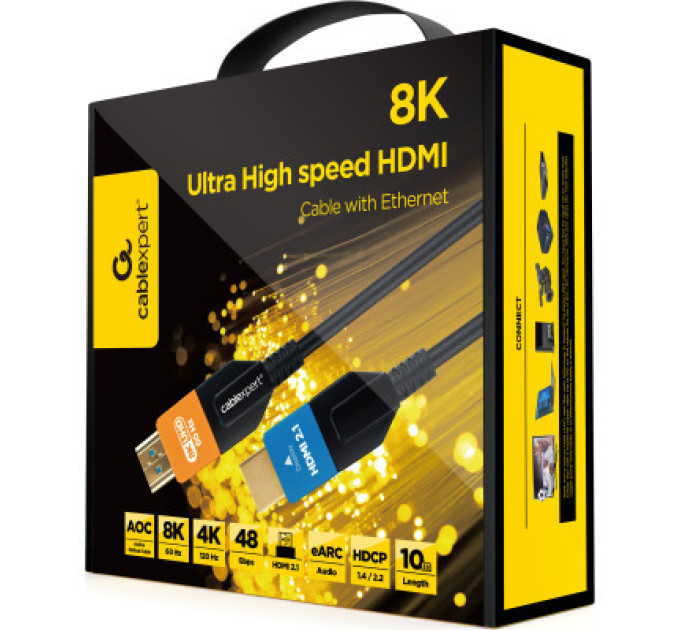 Cablexpert Кабель мультимедійний HDMI to HDMI 20.0m V.2.1 8K 60Hz/4K 120Hz Optic (AOC) Cablexpert (CC-HDMI8K-AOC-20M)