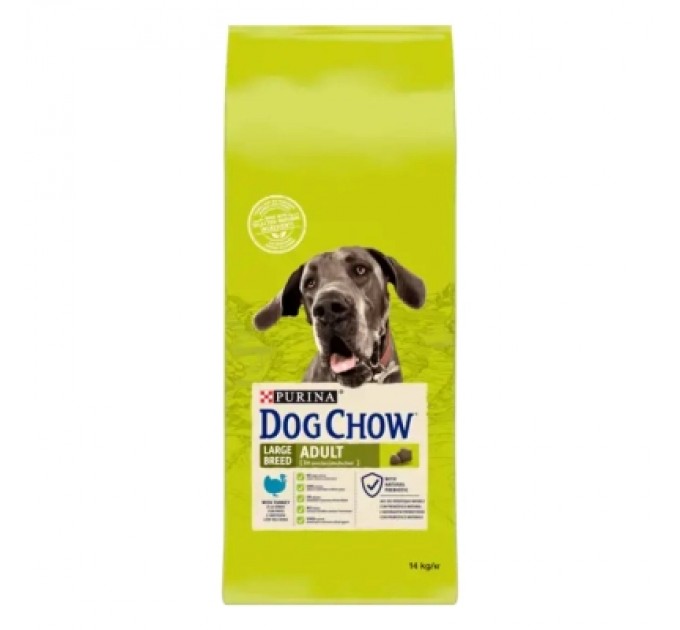Purina Dog Chow Сухий корм для собак Purina Dog Chow Adult Large Breed зі смаком індички 14 кг (7613034487926)