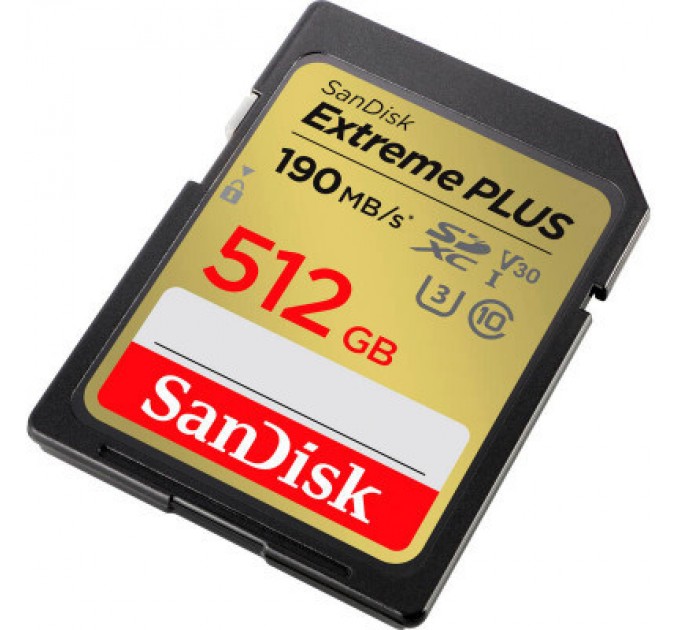 SanDisk Карта пам'яті SanDisk 512GB SDXC class 10 UHS-I Extreme Plus (SDSDXWV-512G-GNCIN)