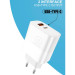 WUW Зарядний пристрій WUW C209 1xUSB-C PD45W + 1xUSB QC3.0 18W White (WUW-C209)