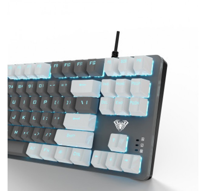 Aula Клавіатура Aula F3287 Keycap KRGD Blue USB UA Grey/White (6948391240954)