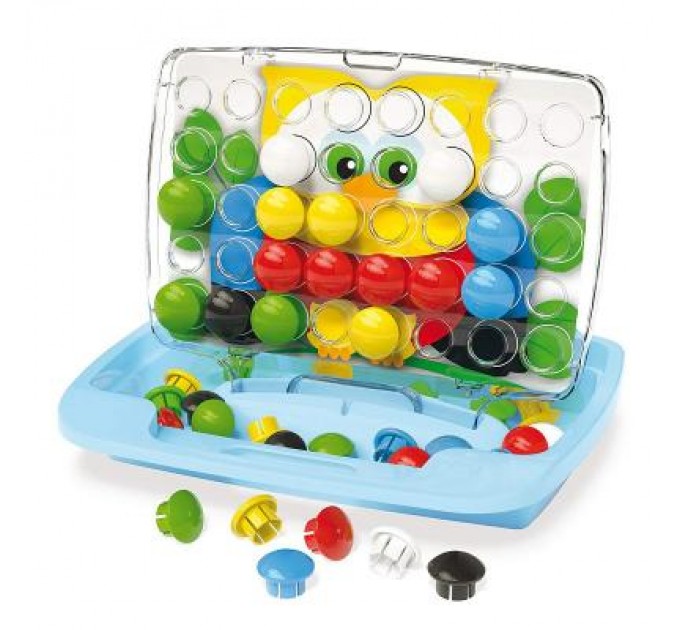 Quercetti Набір для творчості Quercetti Мозаїка 48 великих фішок + дошка-кейс (4210-Q)