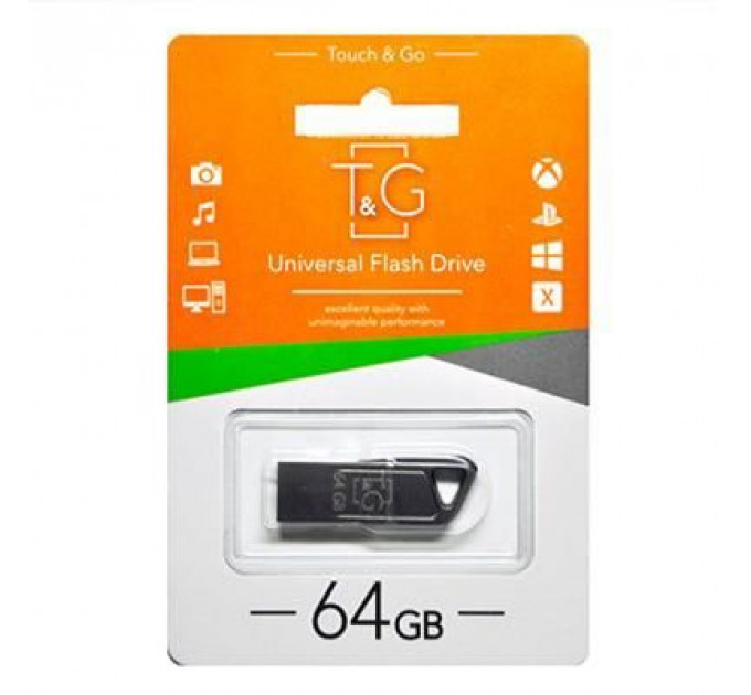 USB флеш накопичувач T&G 64GB 114 Metal Series USB 2.0 (TG114-64G)