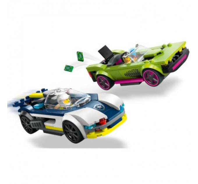 LEGO Конструктор LEGO City Переслідування маслкара на поліцейському автомобілі 213 деталей (60415)