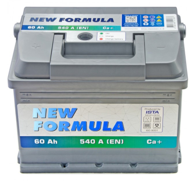 NEW FORMULA Акумулятор автомобільний NEW FORMULA 60Ah (+/-) 540EN (5602202250)