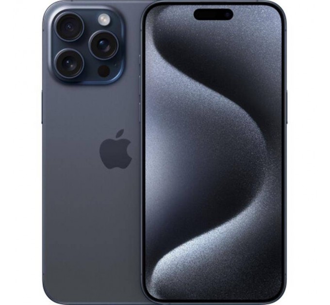 Apple Смартфон Apple iPhone 15 Pro 128GB A3102 Blue Titanium (Відновлений / Близький до ідеального)