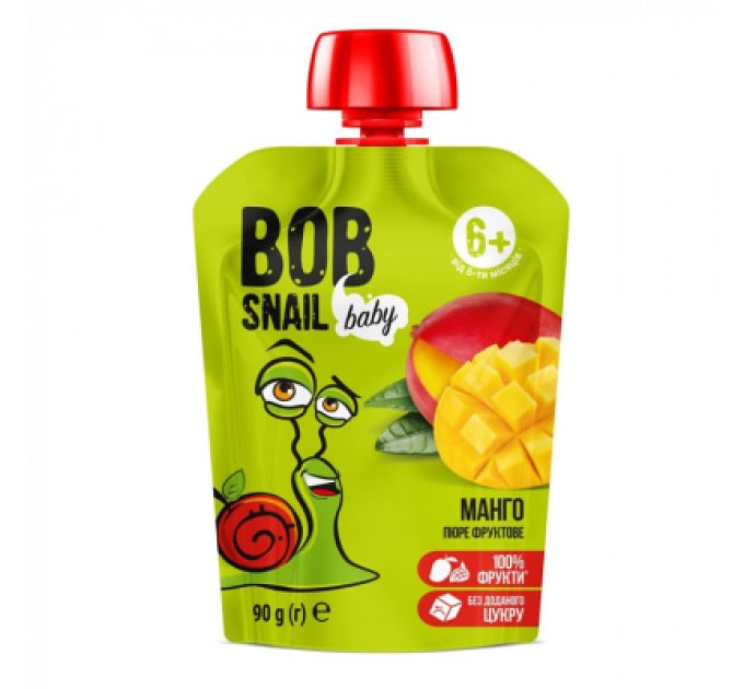 Bob Snail Дитяче пюре Bob Snail Равлик Боб Манго 90 г (4820219343844)