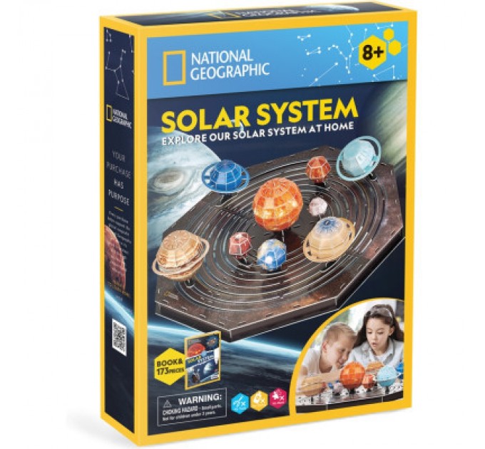 Cubic Fun Пазл Cubic Fun Тривимірна головоломка-конструктор Stem Сонячна система (DS1087h)