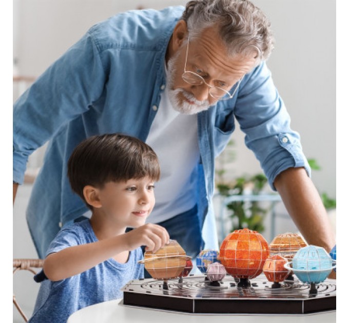 Cubic Fun Пазл Cubic Fun Тривимірна головоломка-конструктор Stem Сонячна система (DS1087h)