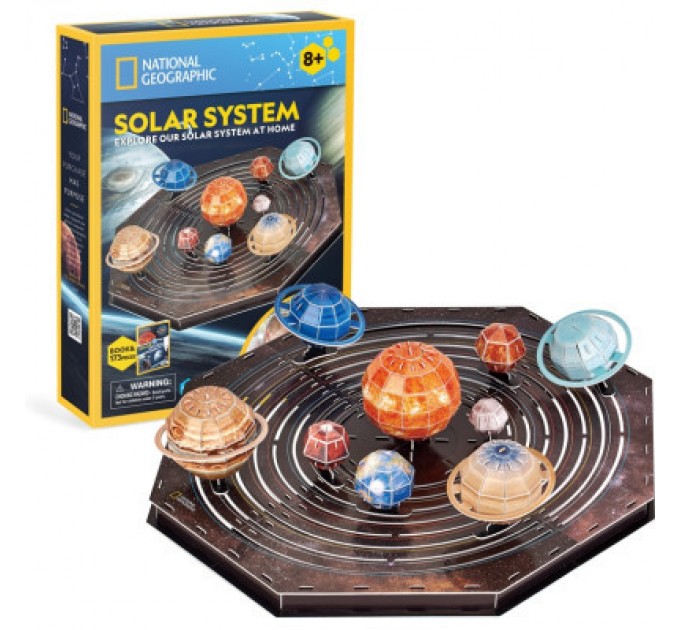 Cubic Fun Пазл Cubic Fun Тривимірна головоломка-конструктор Stem Сонячна система (DS1087h)