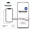 BeCover Скло захисне BeCover Nubia V70 Max 10D Black (713557)