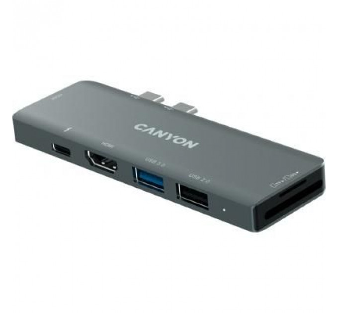 Порт-реплікатор Canyon 1*Type C PD100W+2*HDMI+1*USB3.0+1*USB2.0+1*SD+1*TF (CNS-TDS05B)