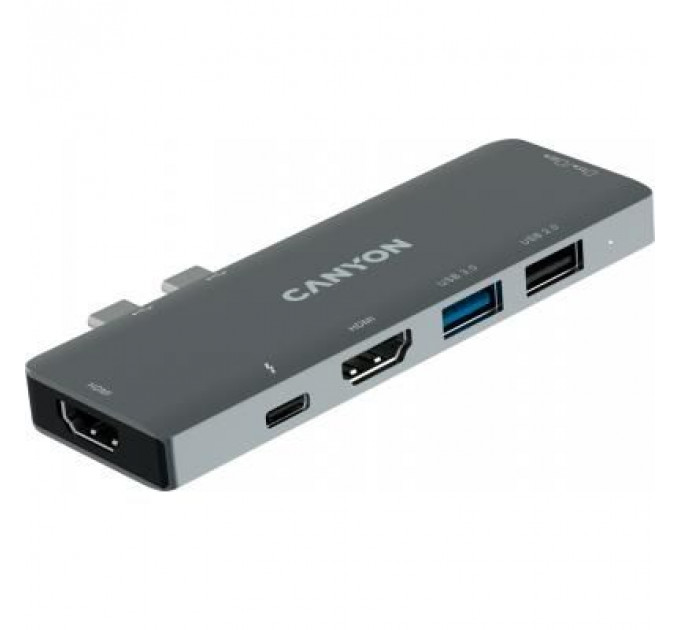 Порт-реплікатор Canyon 1*Type C PD100W+2*HDMI+1*USB3.0+1*USB2.0+1*SD+1*TF (CNS-TDS05B)