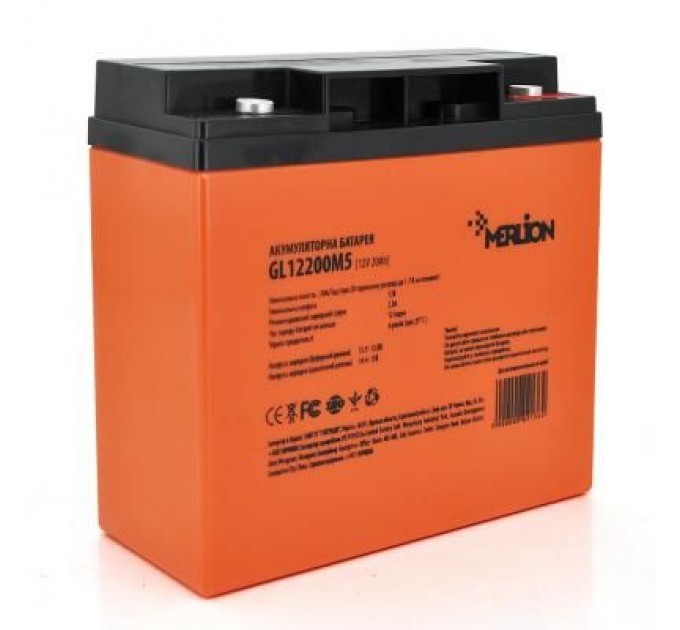 Merlion Батарея до ДБЖ Merlion 12V-20Ah GEL (GL1220M5 GEL)