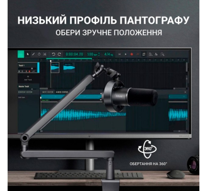Fifine Мікрофон Fifine T688 USB/XLR Black (T688)