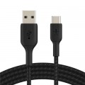 Belkin Дата кабель USB 2.0 AM to Type-C 2.0m BRAIDED black Belkin (CAB002BT2MBK)