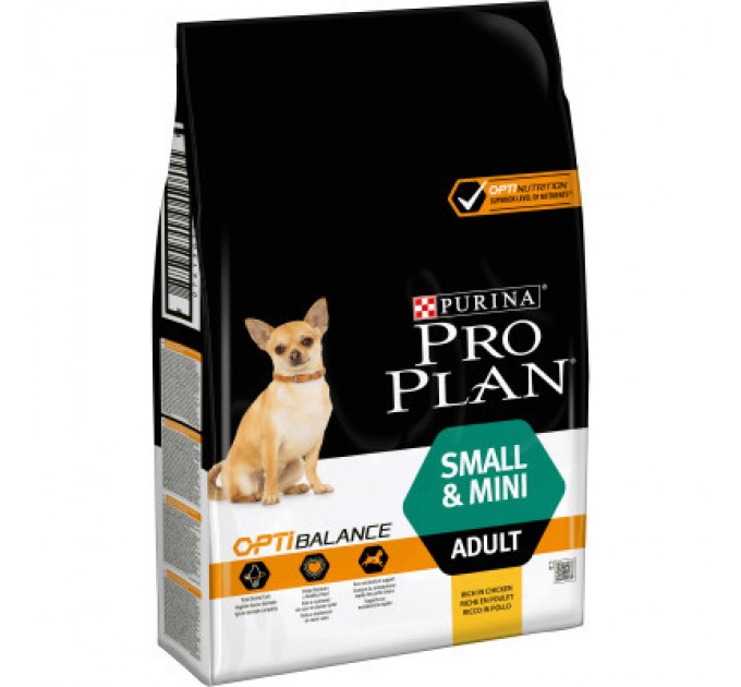 Purina Pro Plan Сухий корм для собак Purina Pro Plan Dog Small&Mini Adult з куркою і рисом 7 кг (7613035123458)