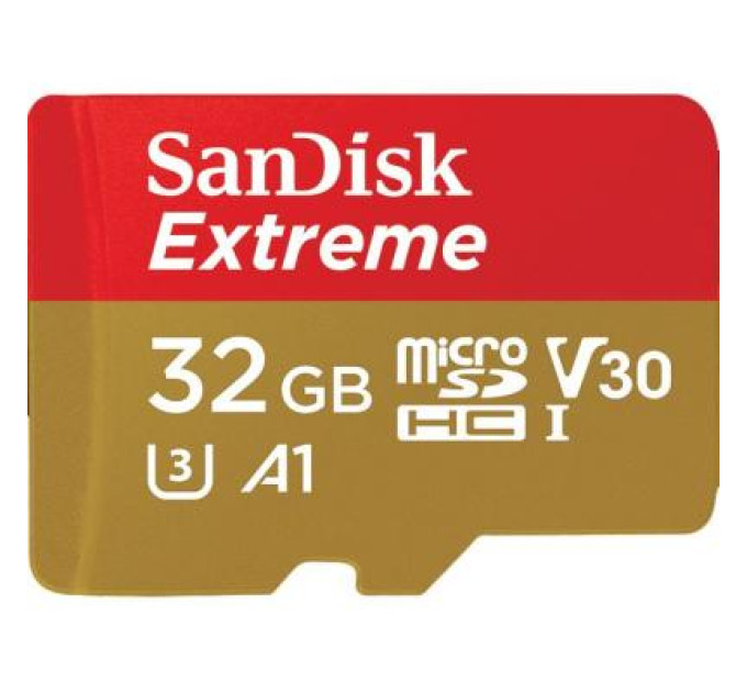 SanDisk Карта пам'яті SanDisk 32GB microSD class 10 UHS-I U3 V30 A1 Extreme (SDSQXAF-032G-GN6AT)