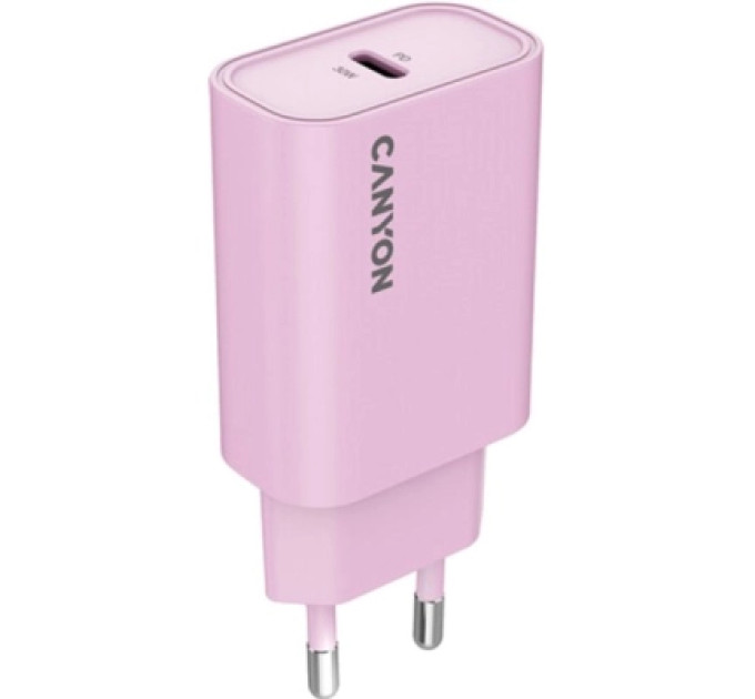 Canyon Зарядний пристрій Canyon 30CL OnCharge USB-C PD30W Pink (CNE-CHA30CLPK)