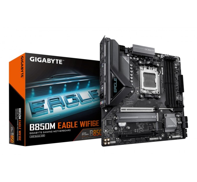 GIGABYTE Материнська плата AMD B850 SAM5 MATX B850M EAGLE WF6E GIGABYTE