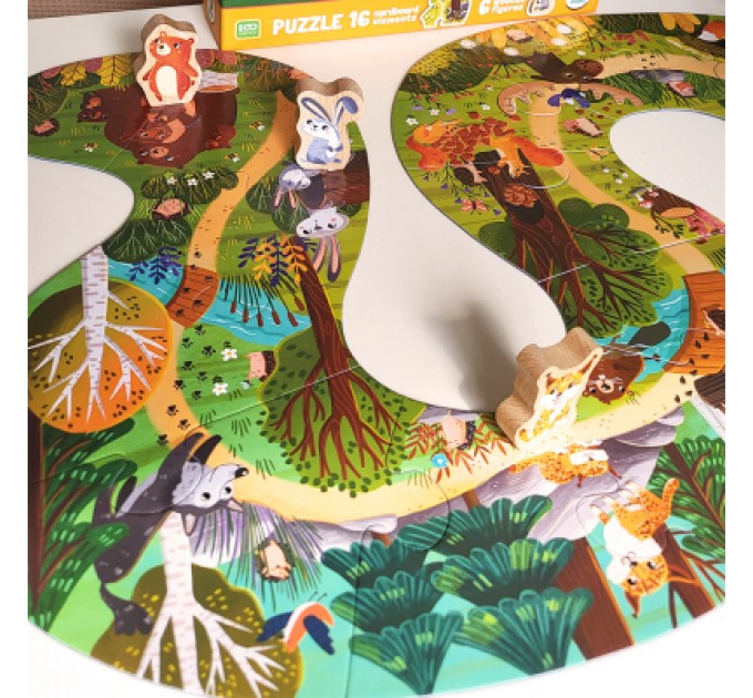 DoDo Пазл DoDo Хто живе в лісі? (300608)