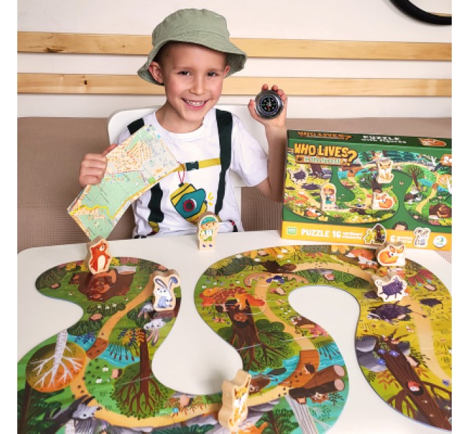 DoDo Пазл DoDo Хто живе в лісі? (300608)