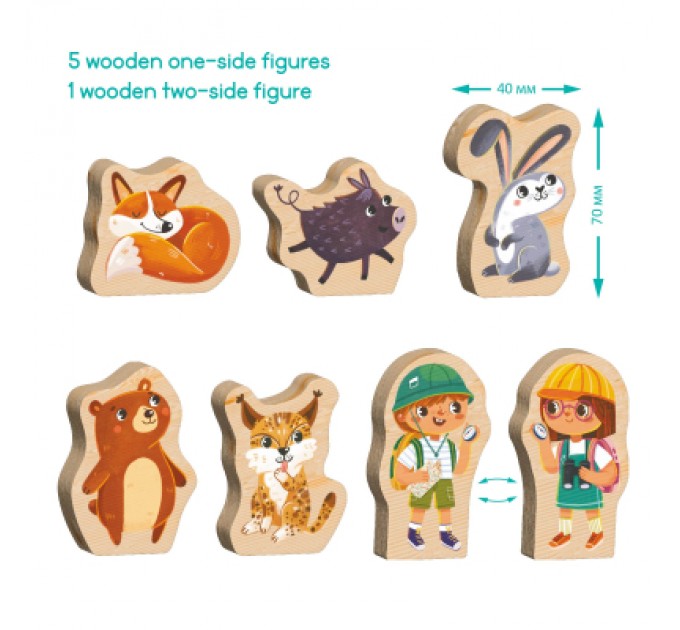 DoDo Пазл DoDo Хто живе в лісі? (300608)