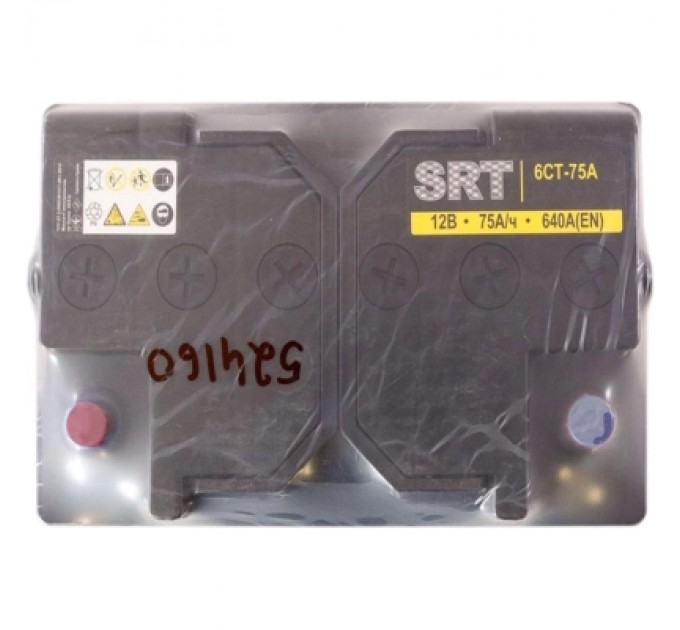 SRT Акумулятор автомобільний SRT 6СТ-75АЗ (0) (-/+) (L3) 640А 12V (E)
