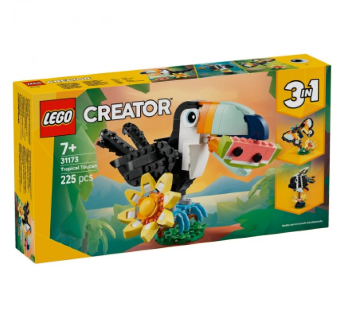 LEGO Конструктор LEGO Creator Дикі тварини: тропічний тукан (31173-)
