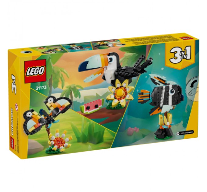 LEGO Конструктор LEGO Creator Дикі тварини: тропічний тукан (31173-)